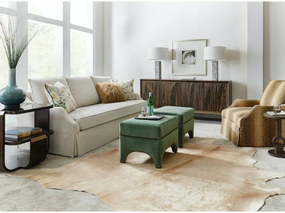 Bea Skirted Swivel Chair (Welt) - Image 2