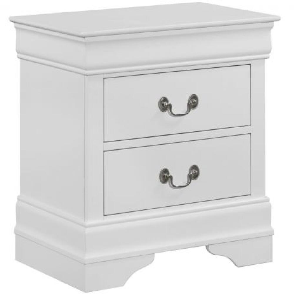 Louis Phillip Nightstand White