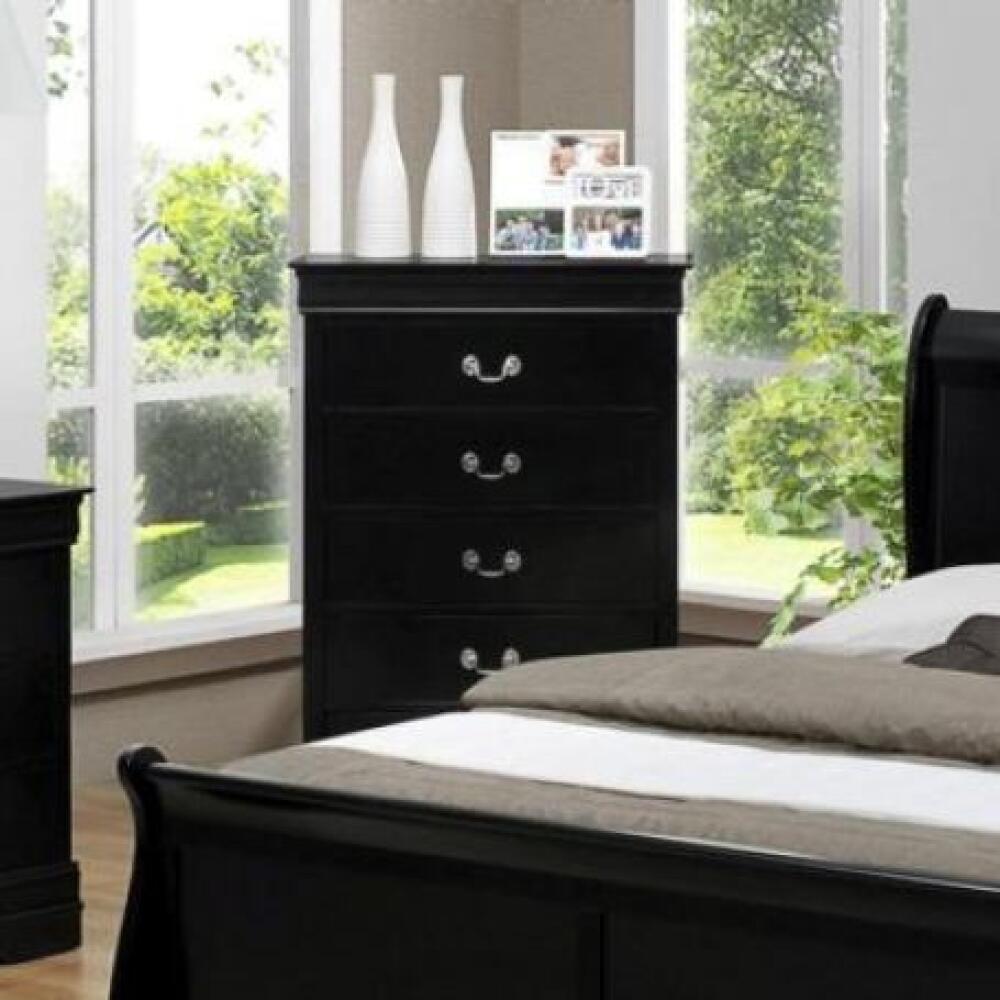 Louis Phillip Chest Black