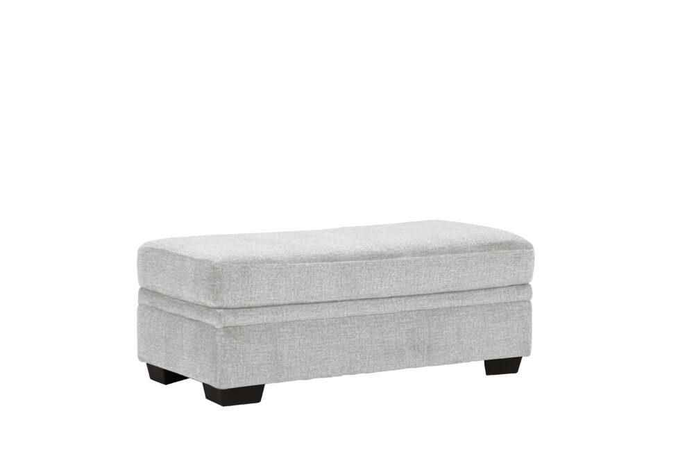 Pippa Light Grey Storage Ottoman