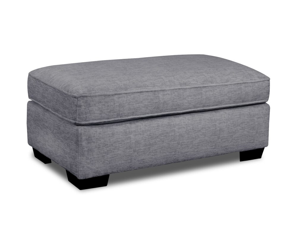 Ritzy Gray Ottoman