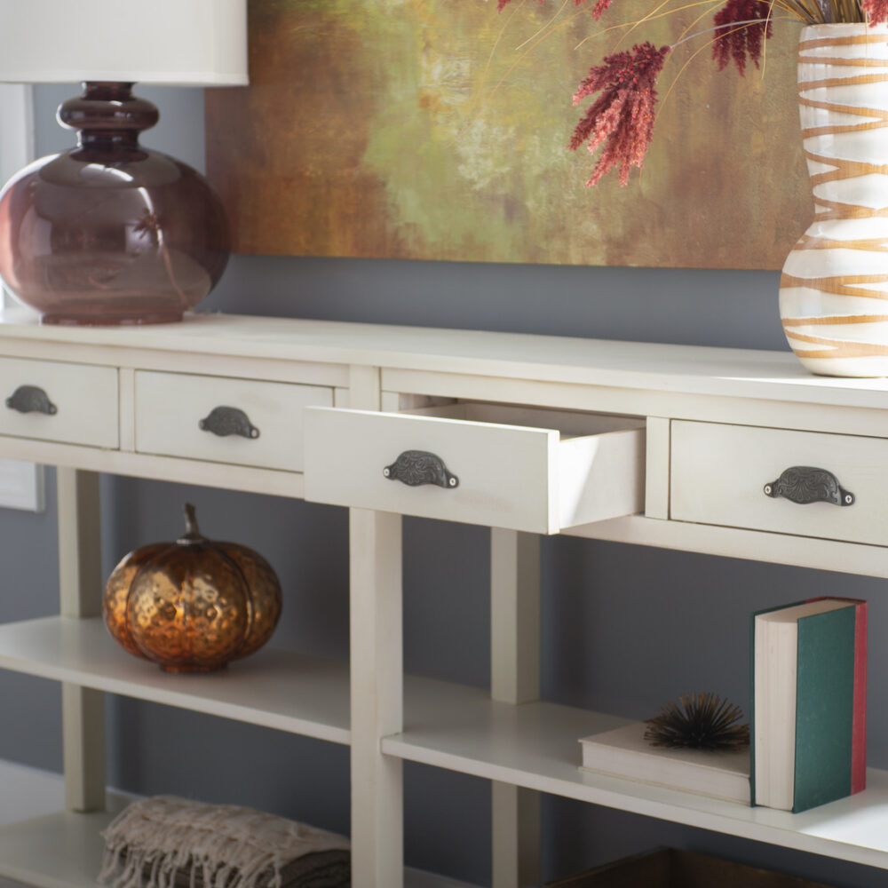 Cranford Cream Crackle Console - Image 4