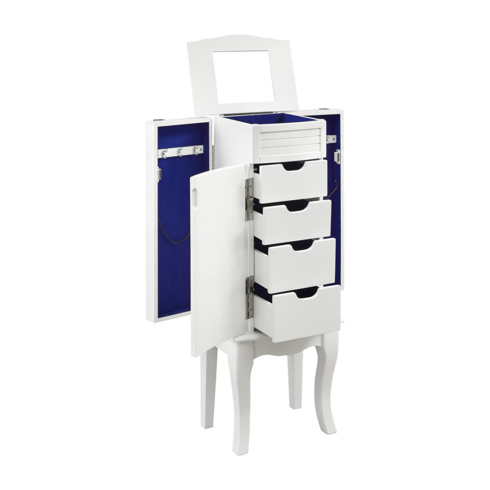 Whitney White Jewelry Armoire - Image 2