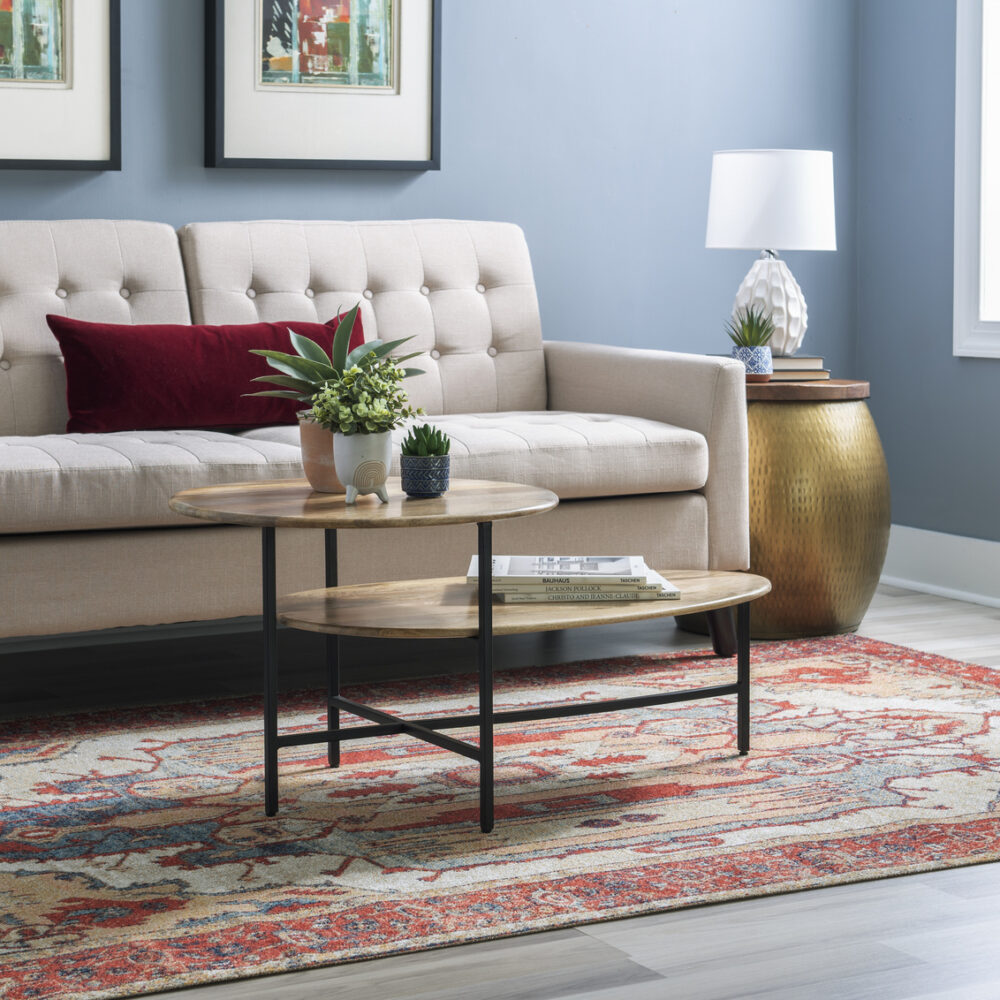 Cleo Nat Black Two Tiered Coffee Table - Image 3