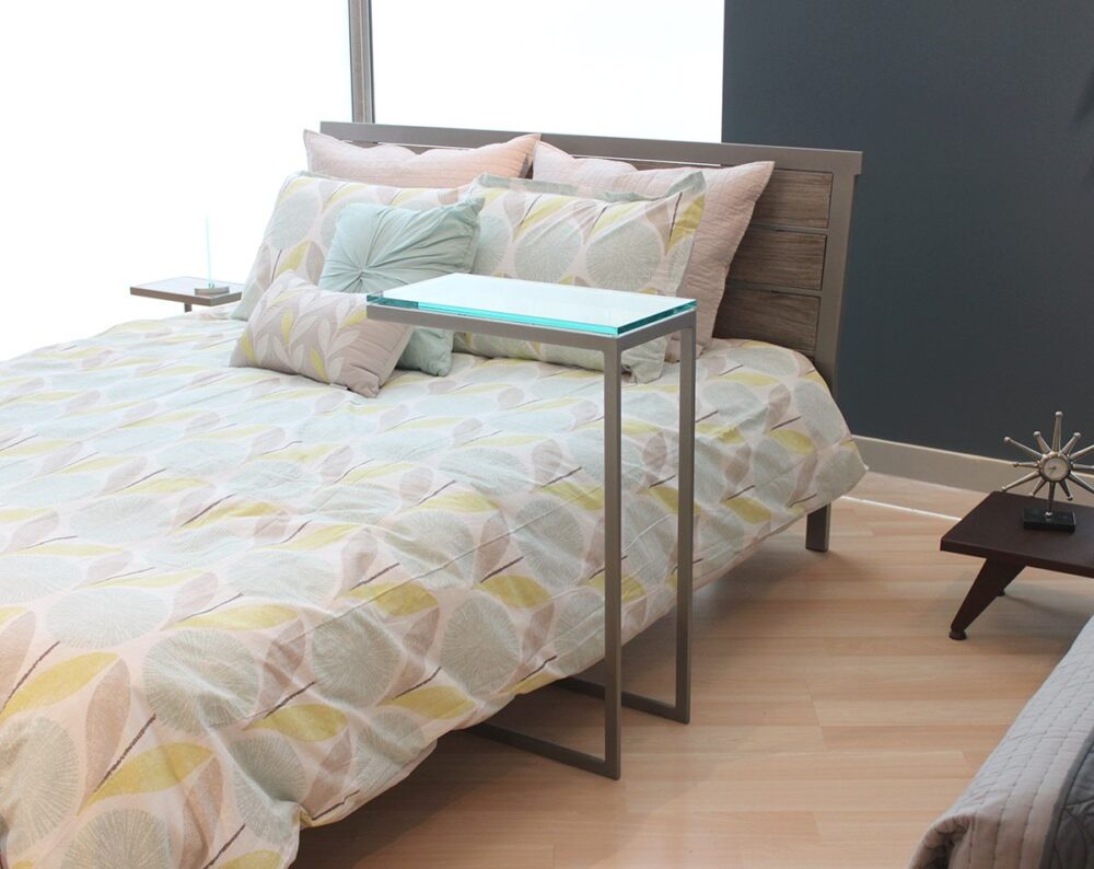 Modulus Bed Table – Glass Top - Image 2