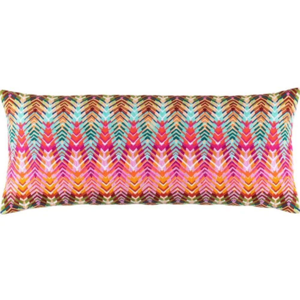 Anjelica Embroidered Multi Decorative Pillow Lumbar
