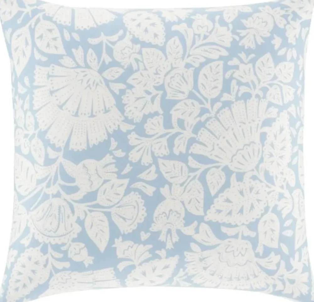 Freya Soft Blue Pillowcases Standard