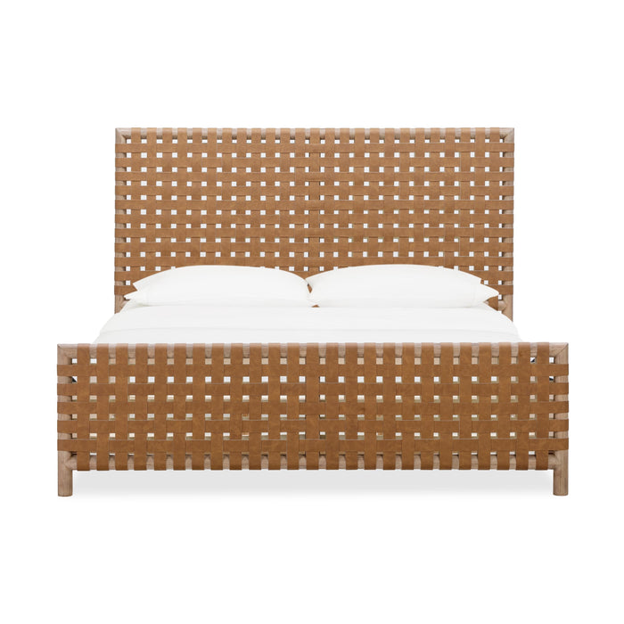 Dorsey Woven King Panel Bed In Granola And Ginger - Image 2