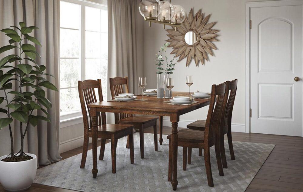 Square One 42X42 Leg Table W/2 12" Leaves - Image 2