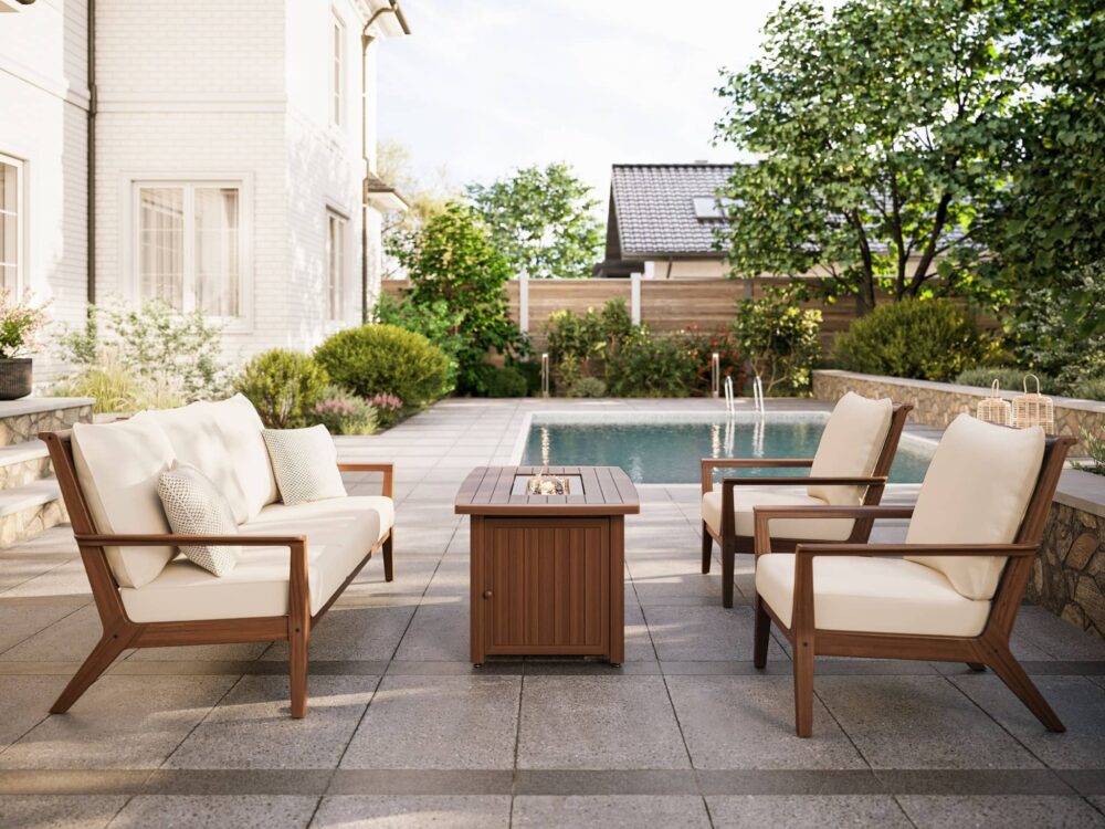 Glow Rectangular Fire Table 48"x24" - Image 2