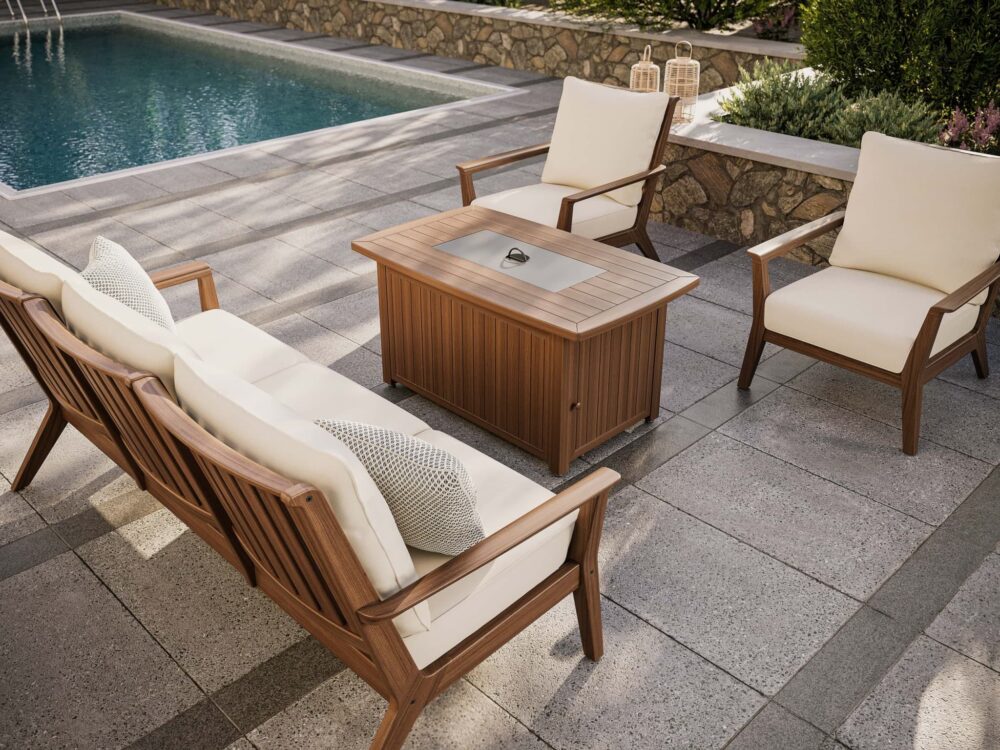 Glow Rectangular Fire Table 48"x24" - Image 3