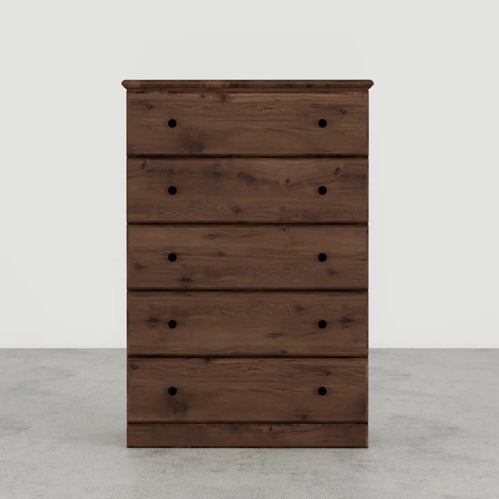 Aspen Oak 5 Drawer Chest-Big Chester