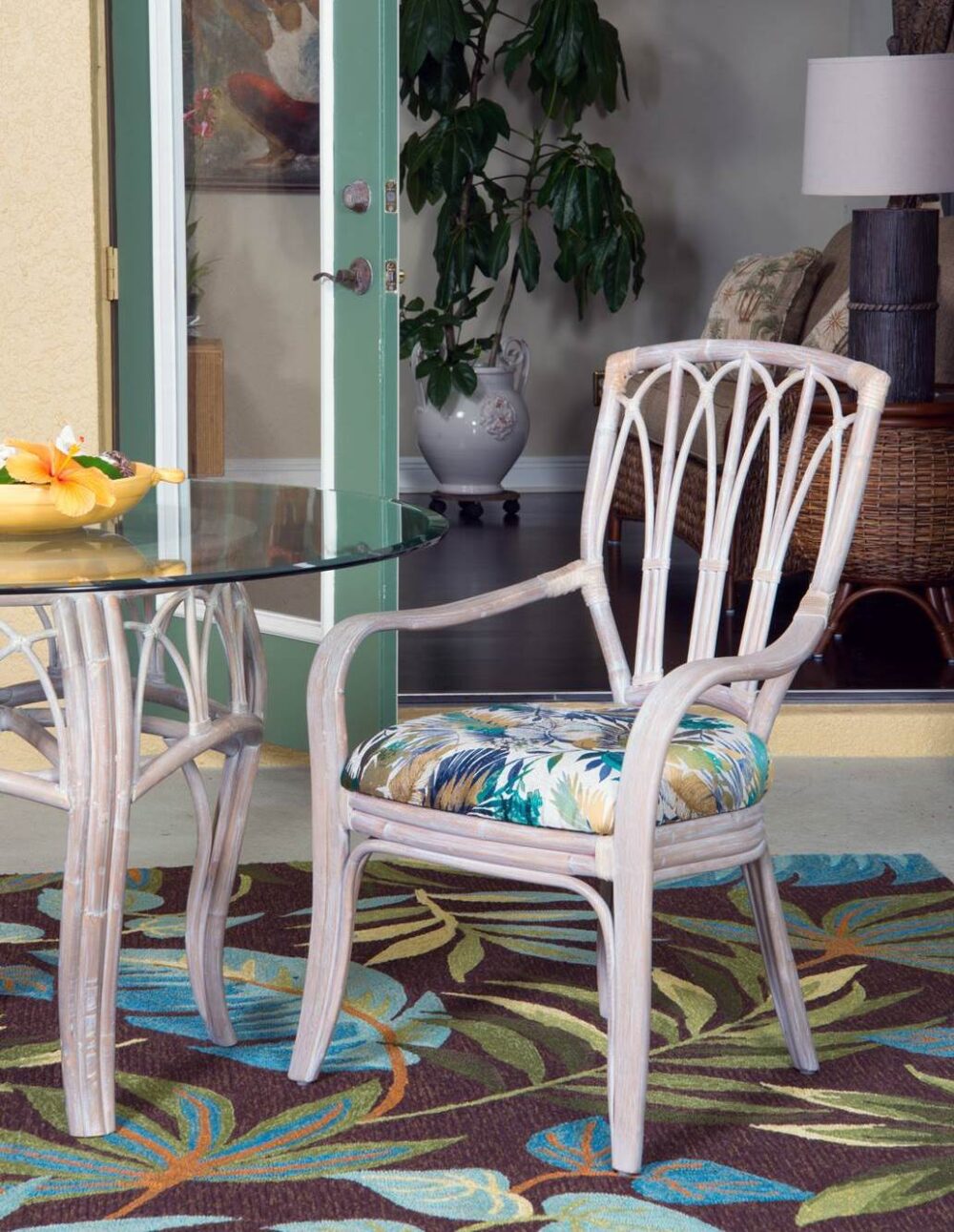 Cuba Dining Arm Chair – Sienna Finish - Image 2