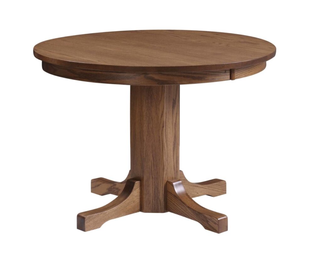 Square One 42R Pedestal Table- Solid QS