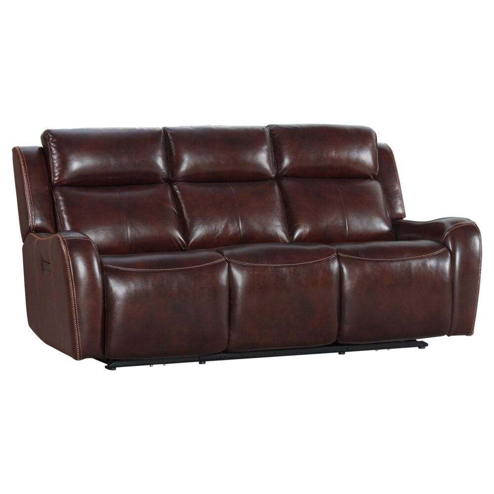 Wainwright Dual-Power Sofa Reddish Brown