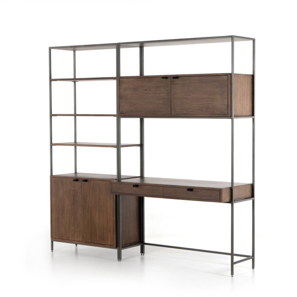 Trey Modular Wall Desk With 1 Bookcase - Image 2
