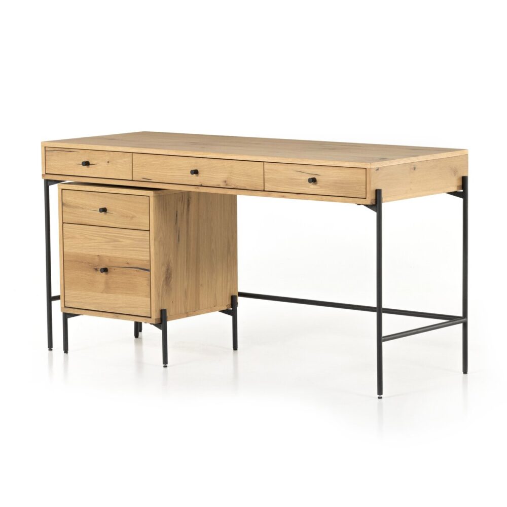 Eaton Desk W/ Filing Cabinet - Image 2
