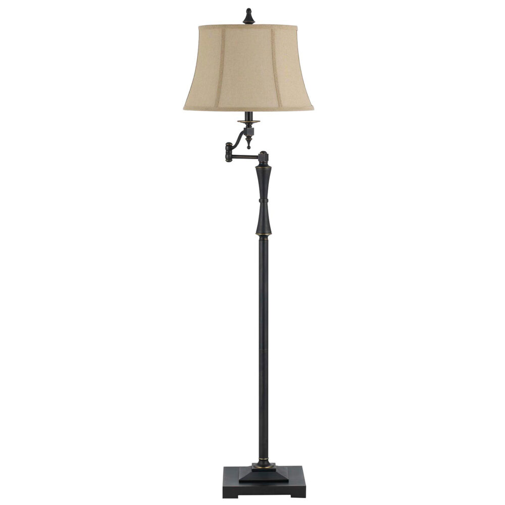150W 3 Way Madison Swing Arm Floor Lamp