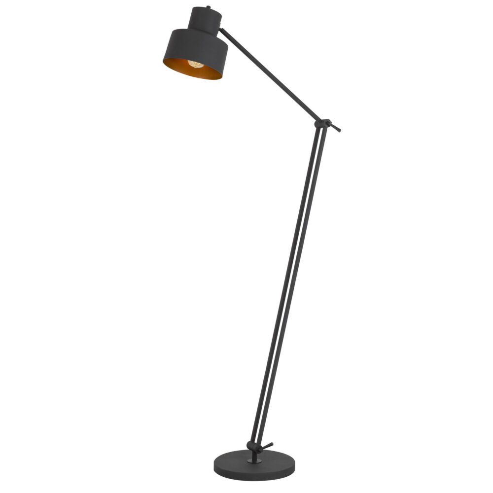 60W Davidson Metal Floor Lamp With Weighted Base - Image 2