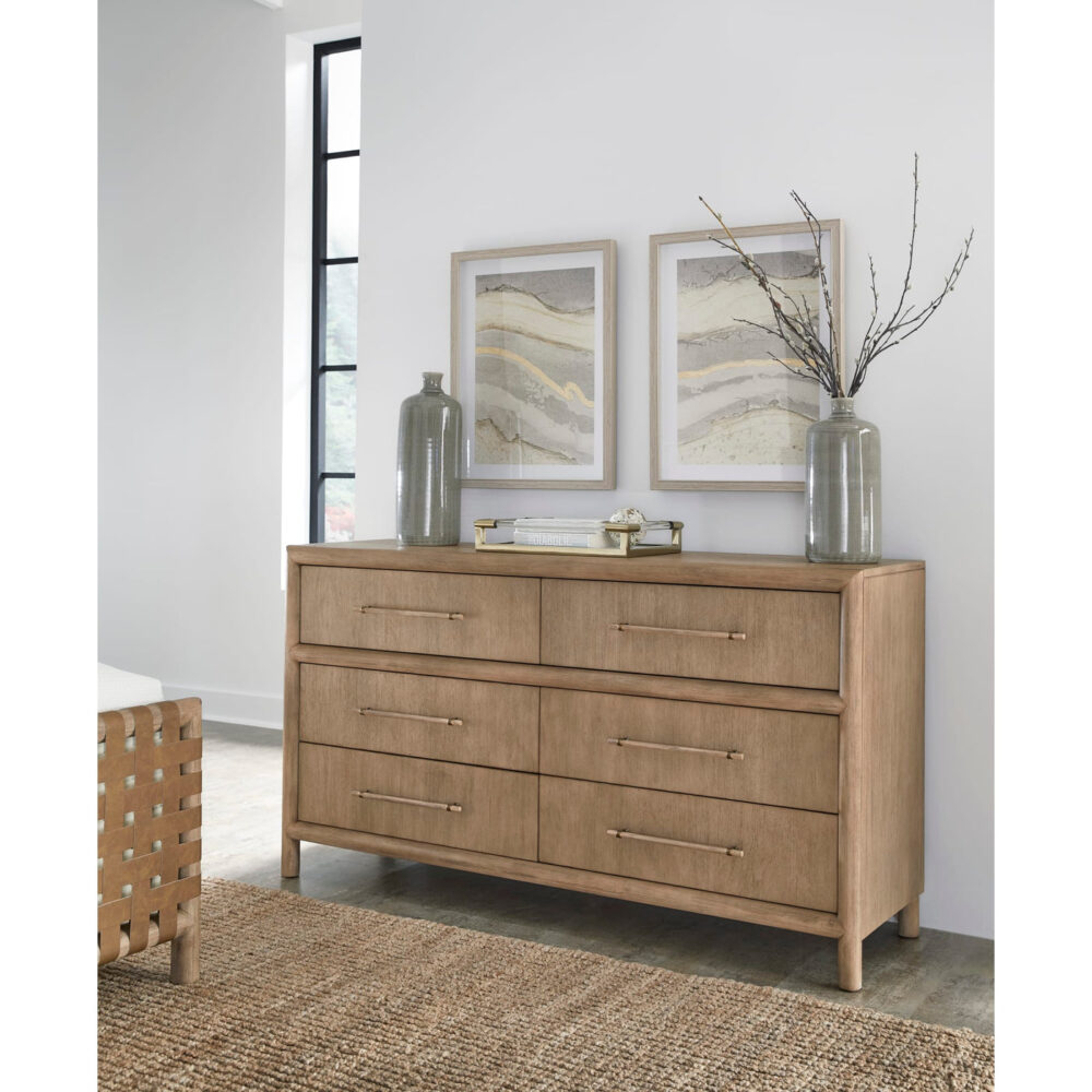 Dorsey Six Drawer Dresser in Granola - Image 2