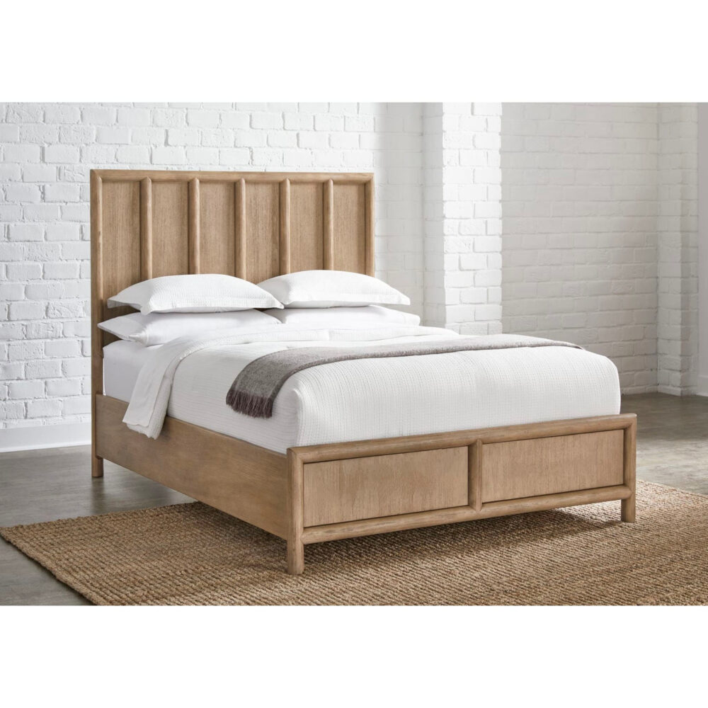 Dorsey Wooden Panel Bed in Granola - Image 2