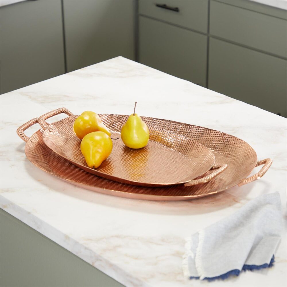 Bronze Aluminum Metal Tray - Image 2