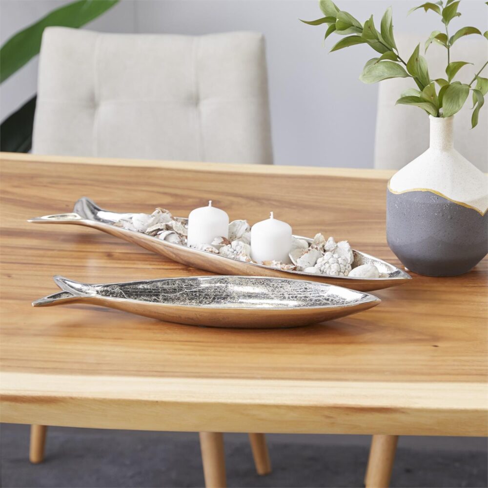 Silver Aluminum Metal Fish Tray - Image 2